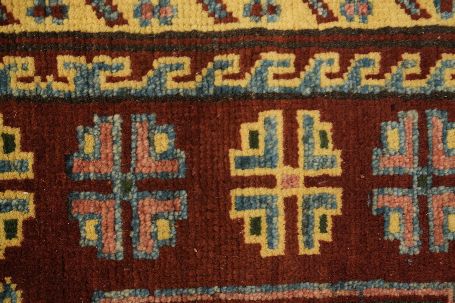 Geometric Super Kazak Oriental Rug 5x6