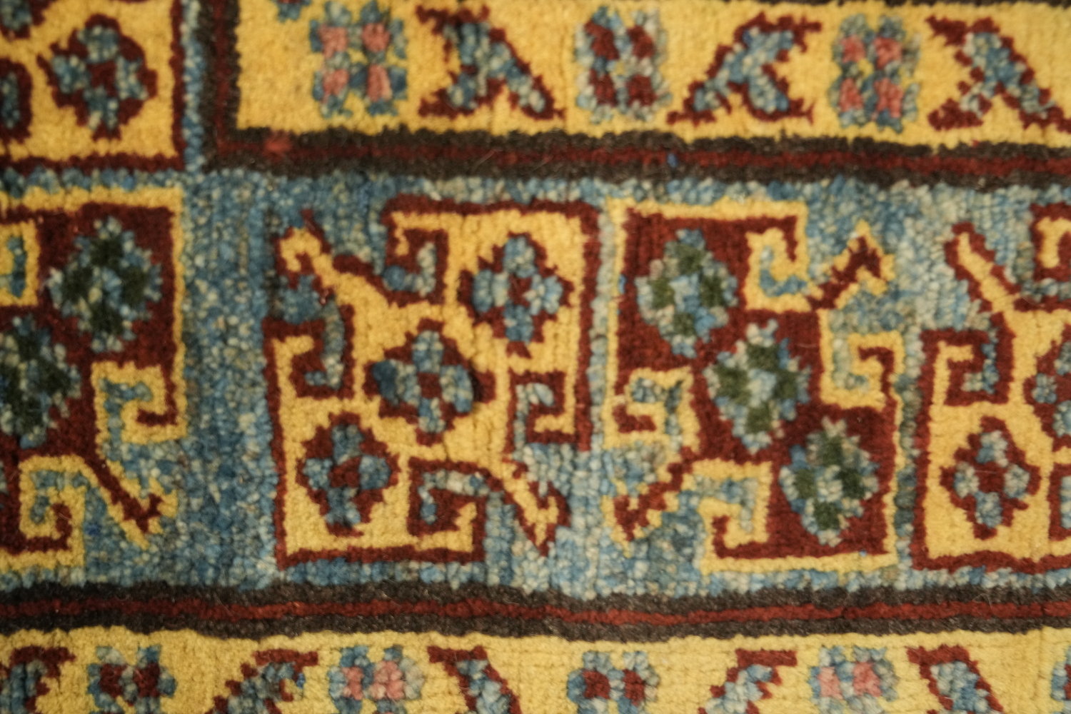 Geometric Super Kazak Oriental Rug 5x6