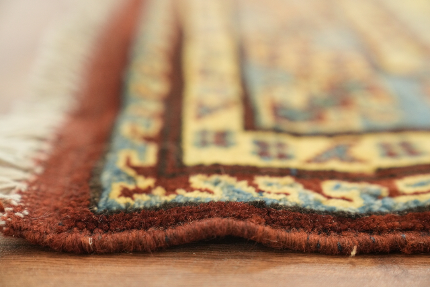 Geometric Super Kazak Oriental Rug 5x6