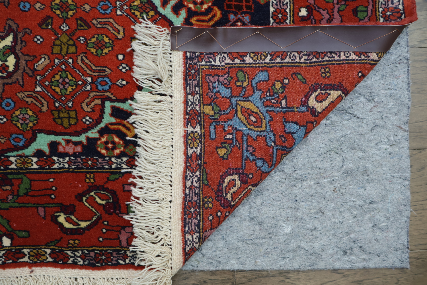 Wool & Silk Red Turkoman Persian Area Rug 4x6