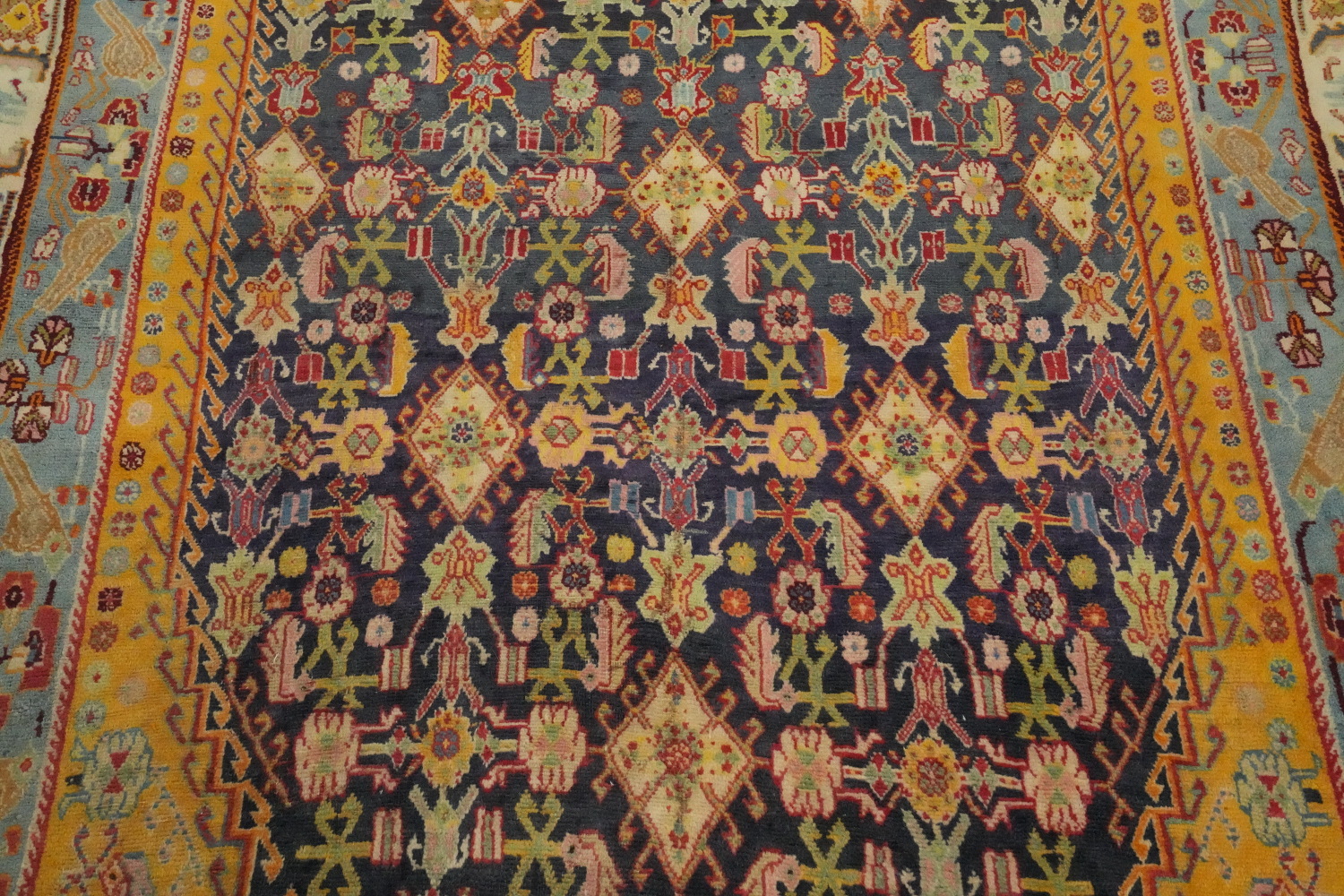 Antique Vegetable Dye Kashkoli Persian Area Rug 5x8