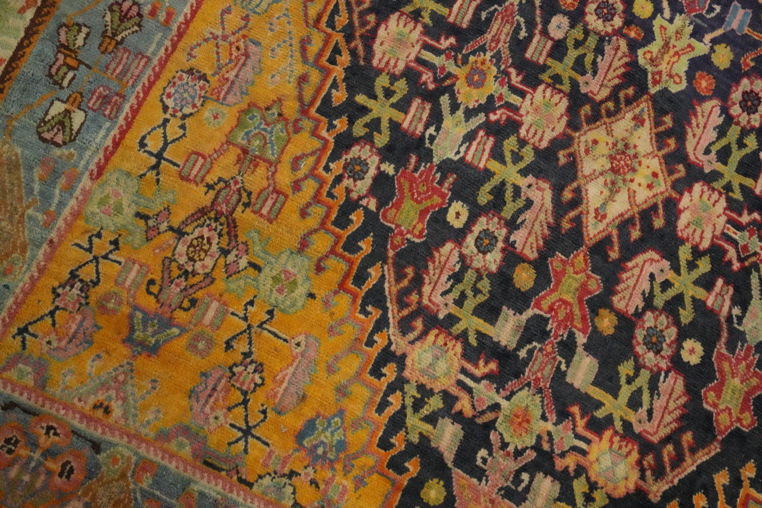 Antique Vegetable Dye Kashkoli Persian Area Rug 5x8