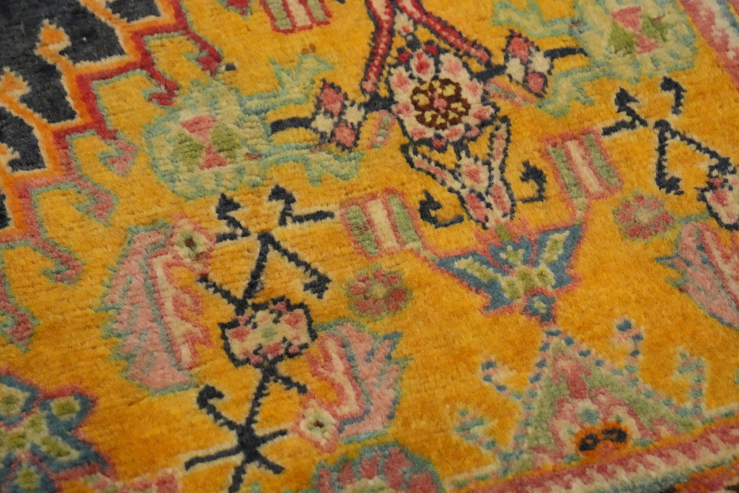 Antique Vegetable Dye Kashkoli Persian Area Rug 5x8