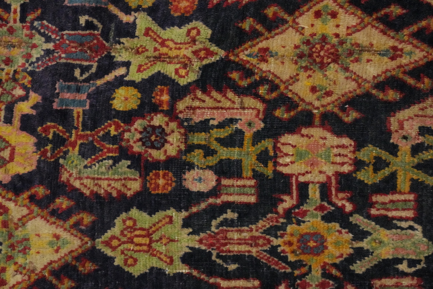 Antique Vegetable Dye Kashkoli Persian Area Rug 5x8