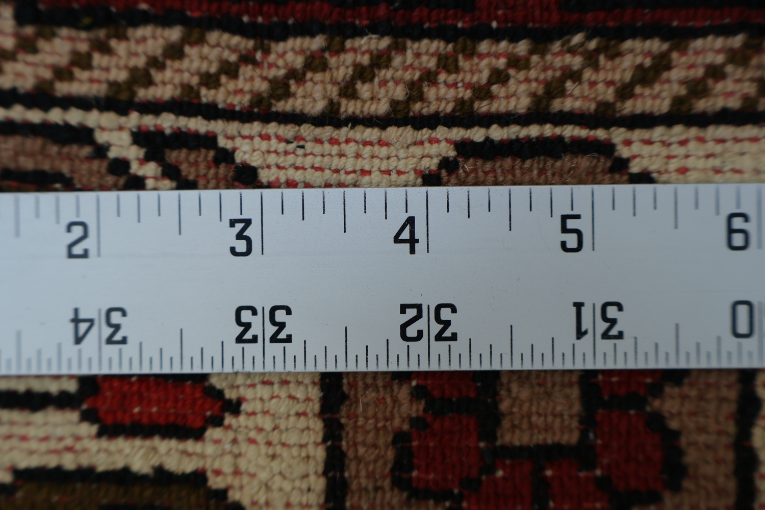 Wool & Silk Geometric Turkoman Persian Area Rug 4x6