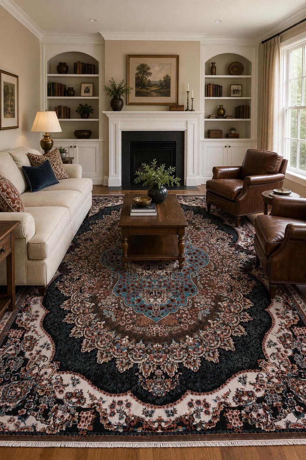 Geometric Tabriz Turkish Area Rug 8x11
