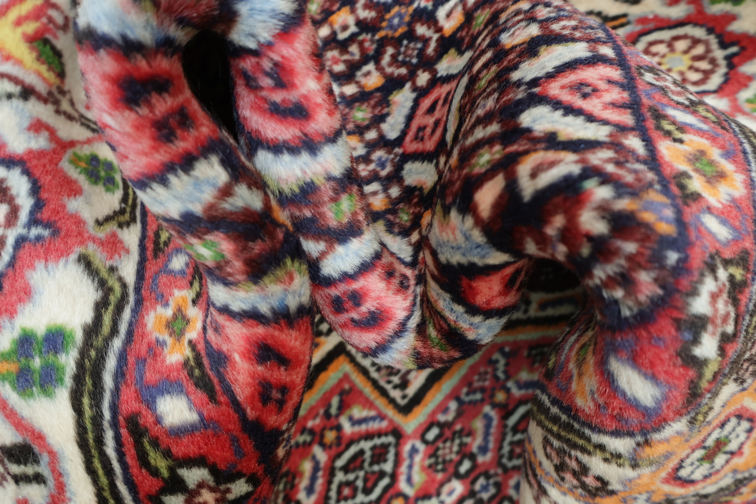 Geometric Bidjar Persian Area Rug 4x6