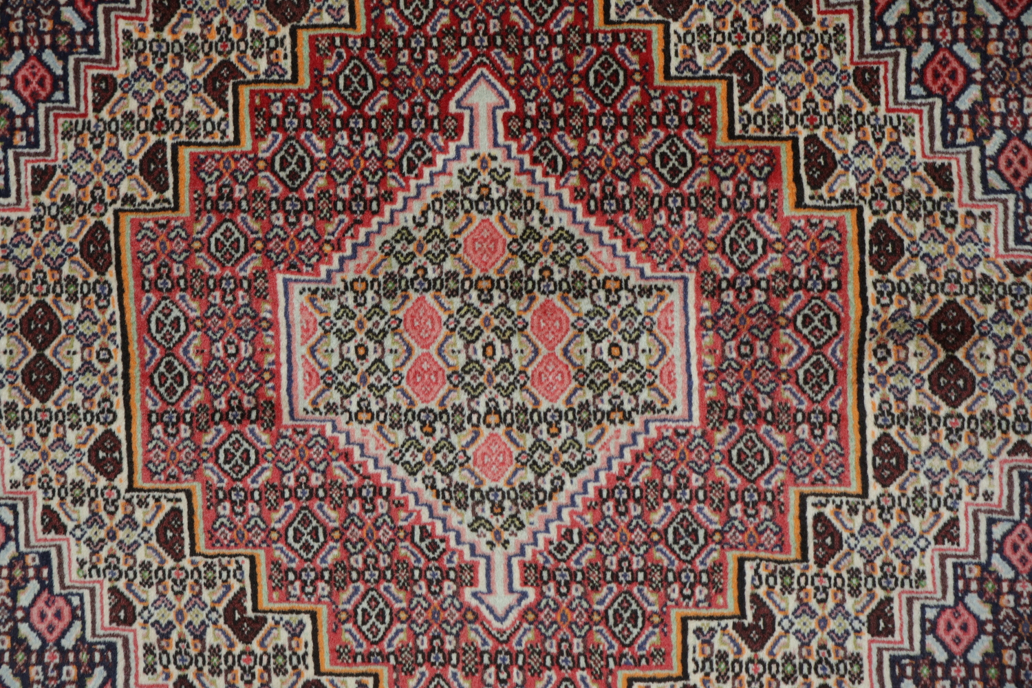 Geometric Bidjar Persian Area Rug 4x6