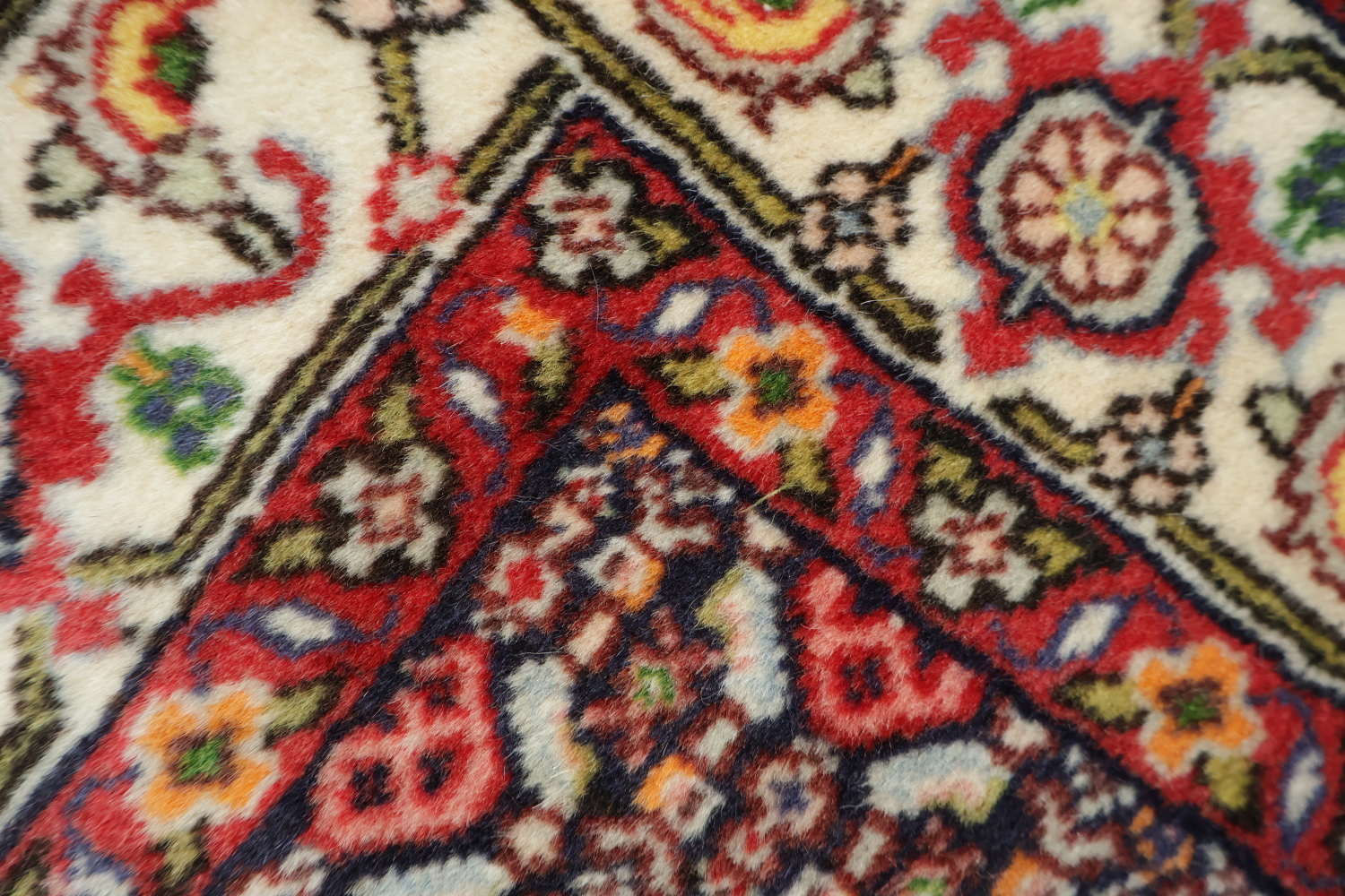 Geometric Bidjar Persian Area Rug 4x6