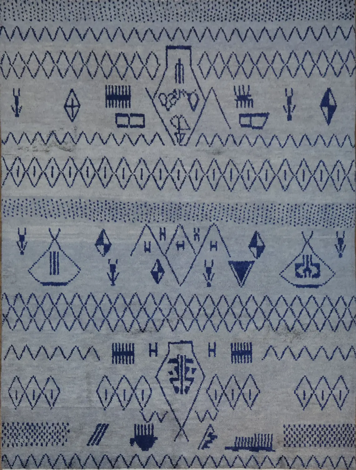 Tribal Geometric Moroccan Area Rug 8x10