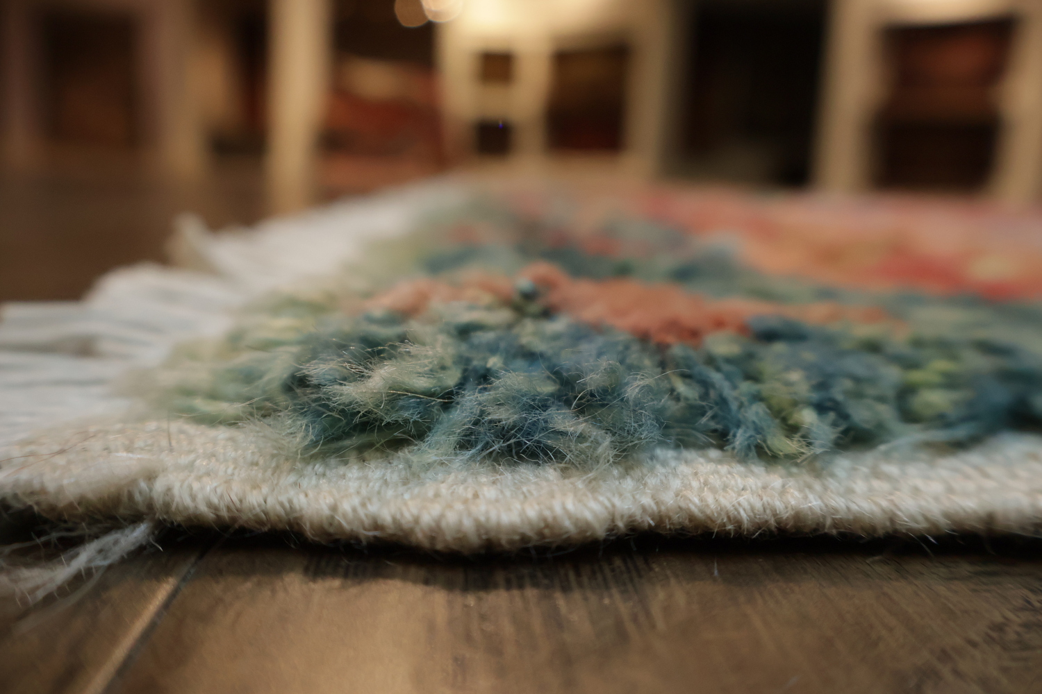 Geometric Plush Shaggy Moroccan Area Rug 6x10