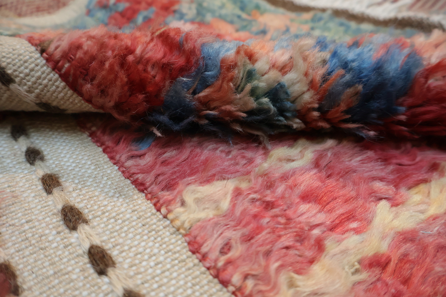 Geometric Plush Shaggy Moroccan Area Rug 6x10