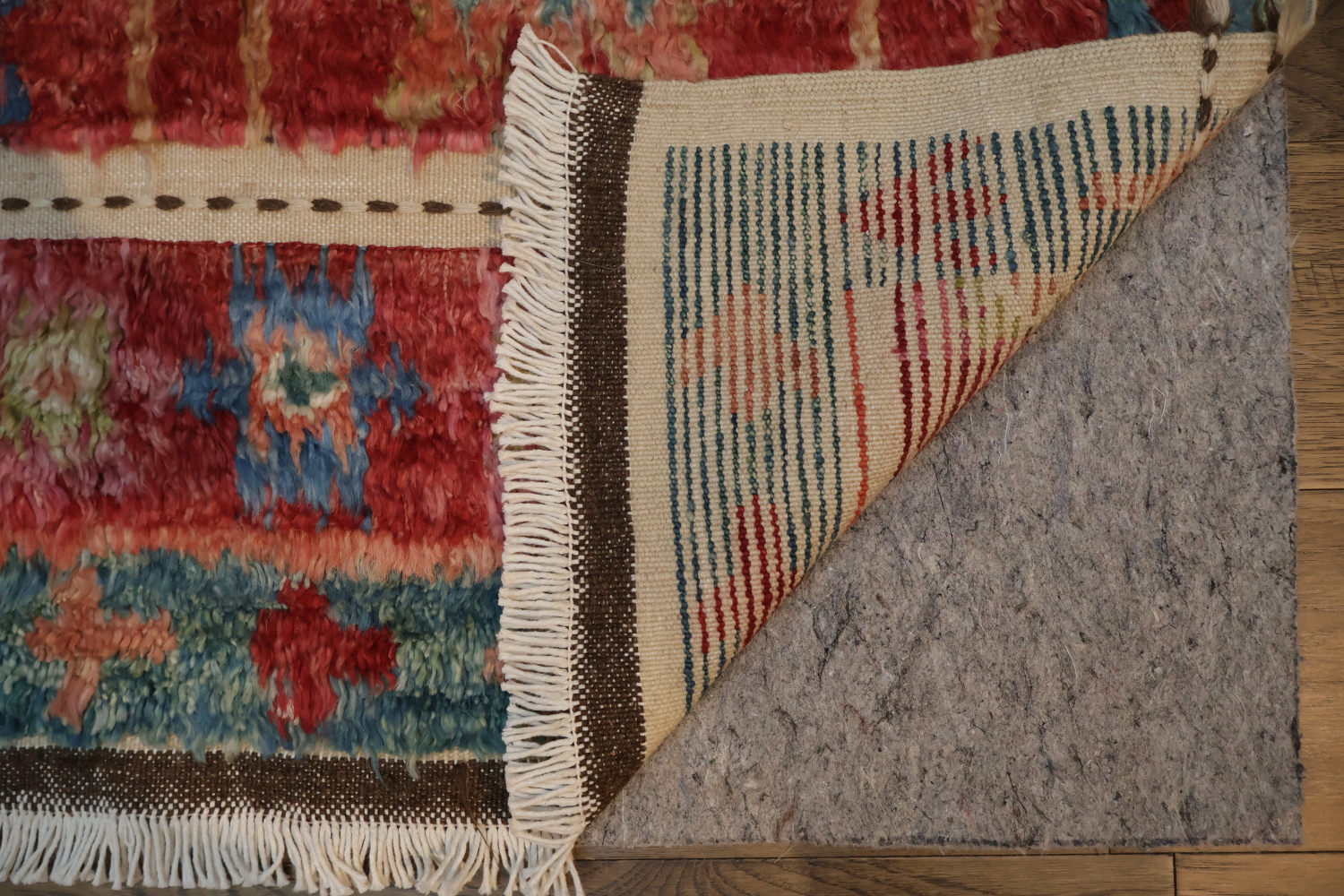 Geometric Plush Shaggy Moroccan Area Rug 6x10
