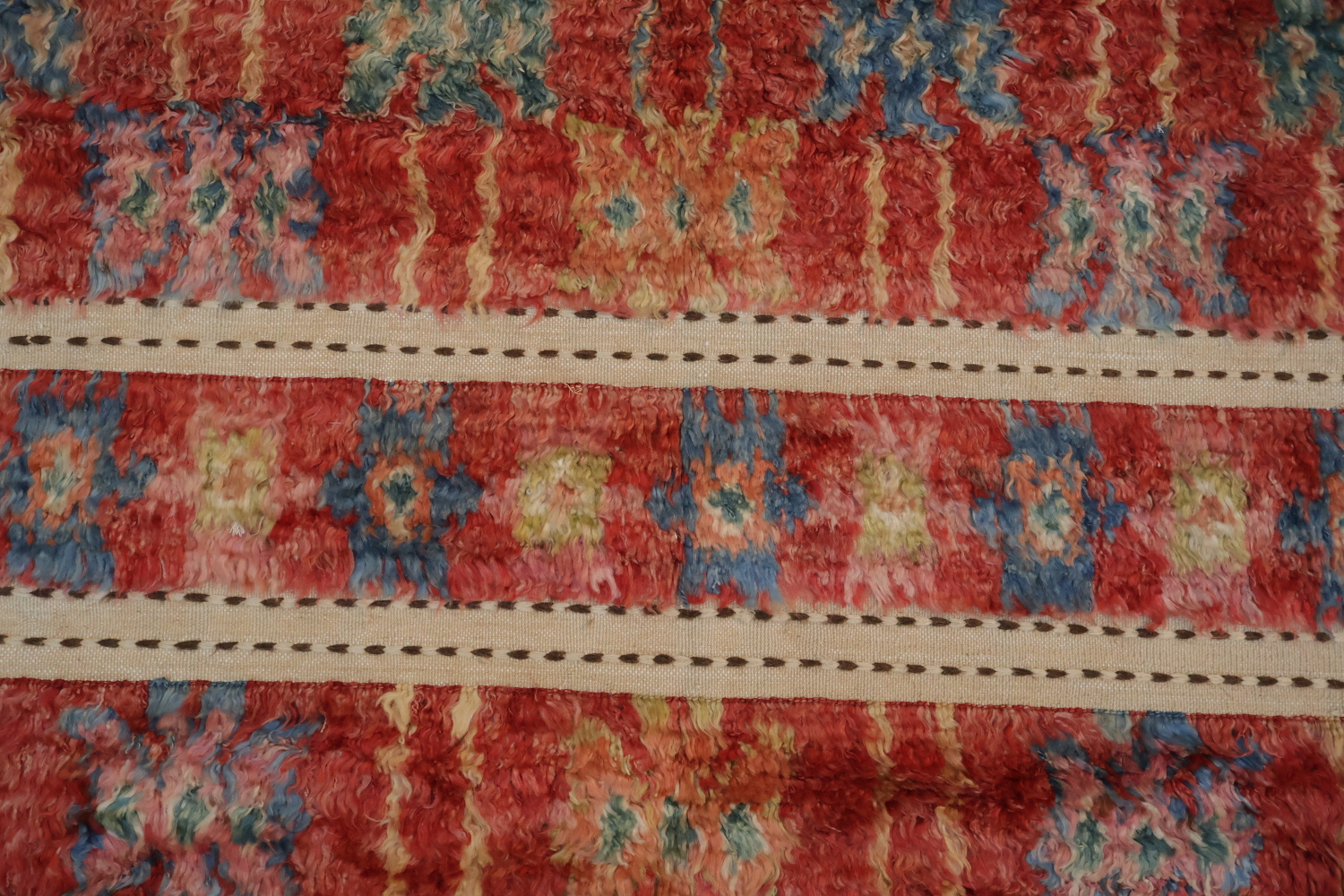 Geometric Plush Shaggy Moroccan Area Rug 6x10