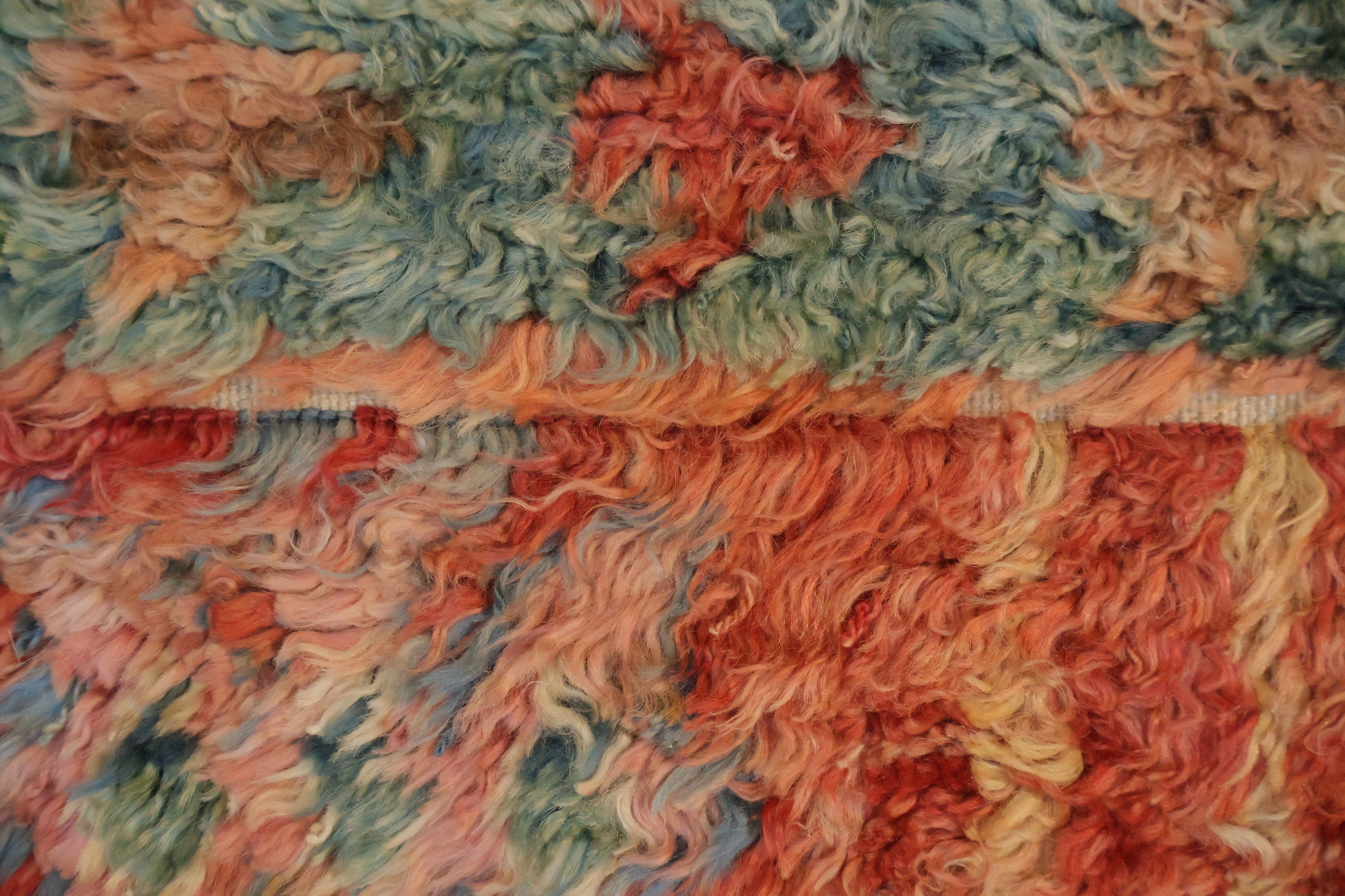 Geometric Plush Shaggy Moroccan Area Rug 6x10