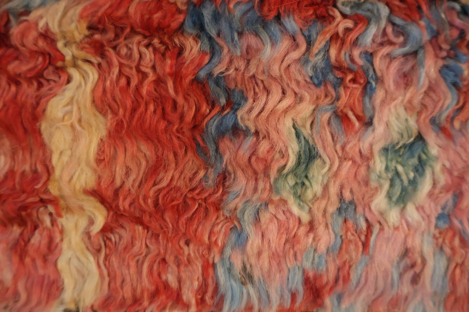 Geometric Plush Shaggy Moroccan Area Rug 6x10