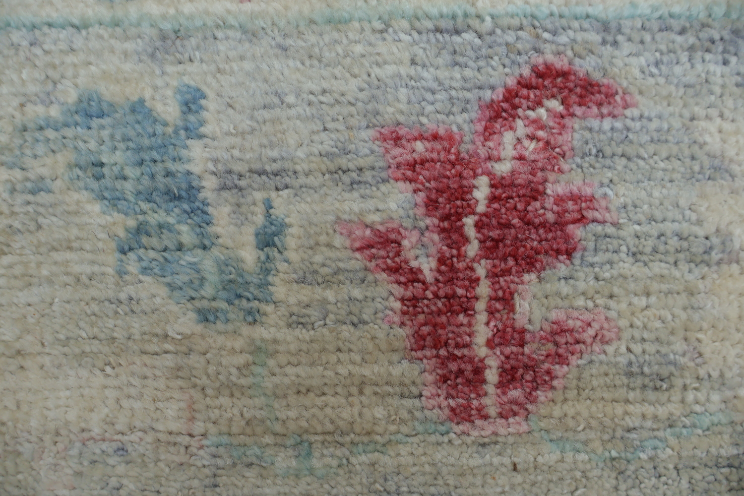Elegant Floral Red Oushak Turkish Rug with Timeless Vintage Aesthetic and Soft Hues 6x9