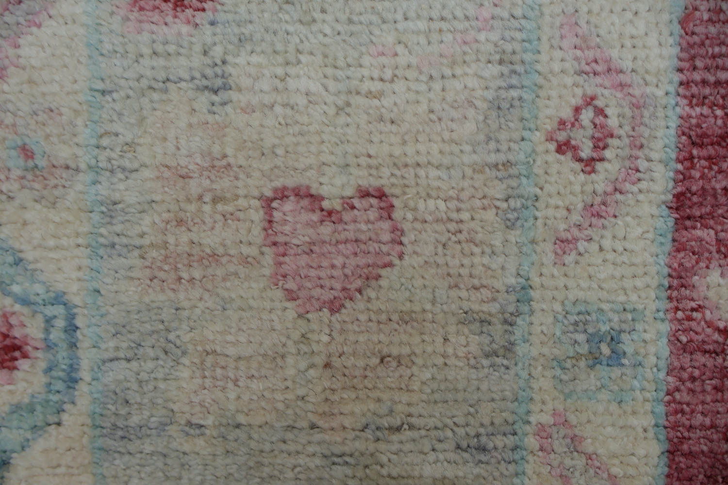 Elegant Floral Red Oushak Turkish Rug with Timeless Vintage Aesthetic and Soft Hues 6x9