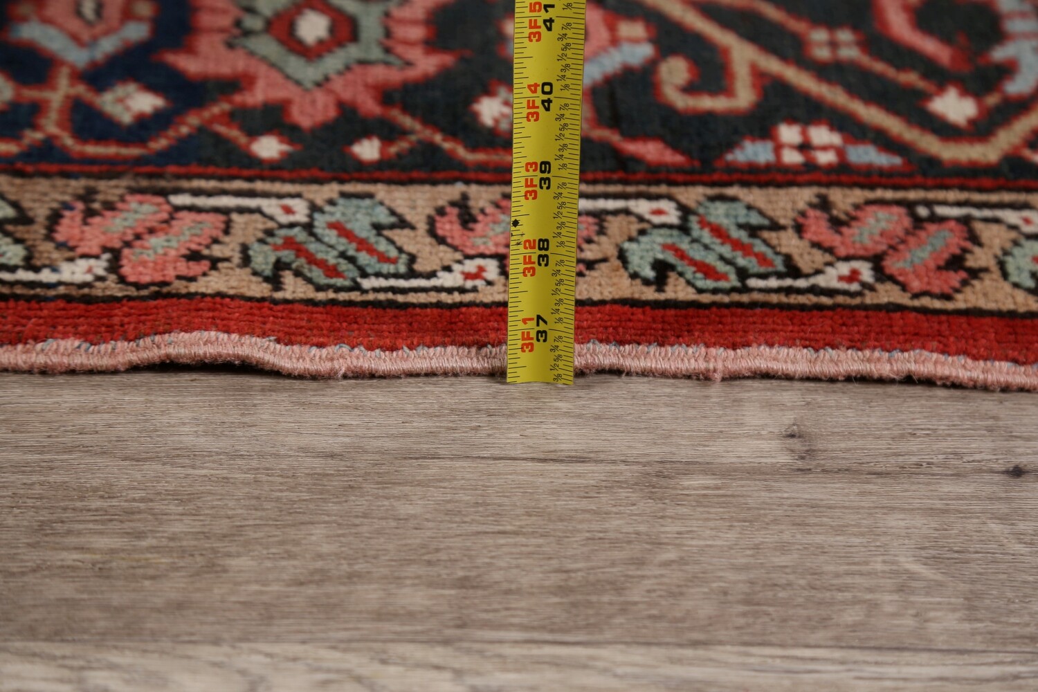 Pre-1900 Antique Heriz Serapi Vegetable Dye Persian Rug 8x12
