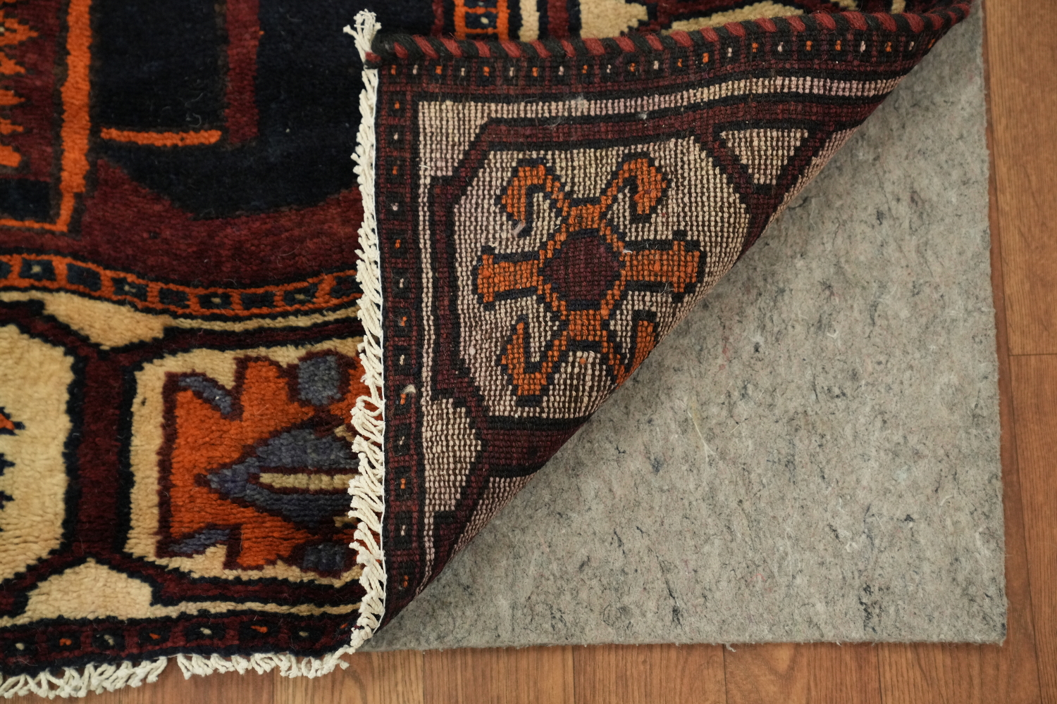 Geometric Red Lori Persian Runner Rug 5x12