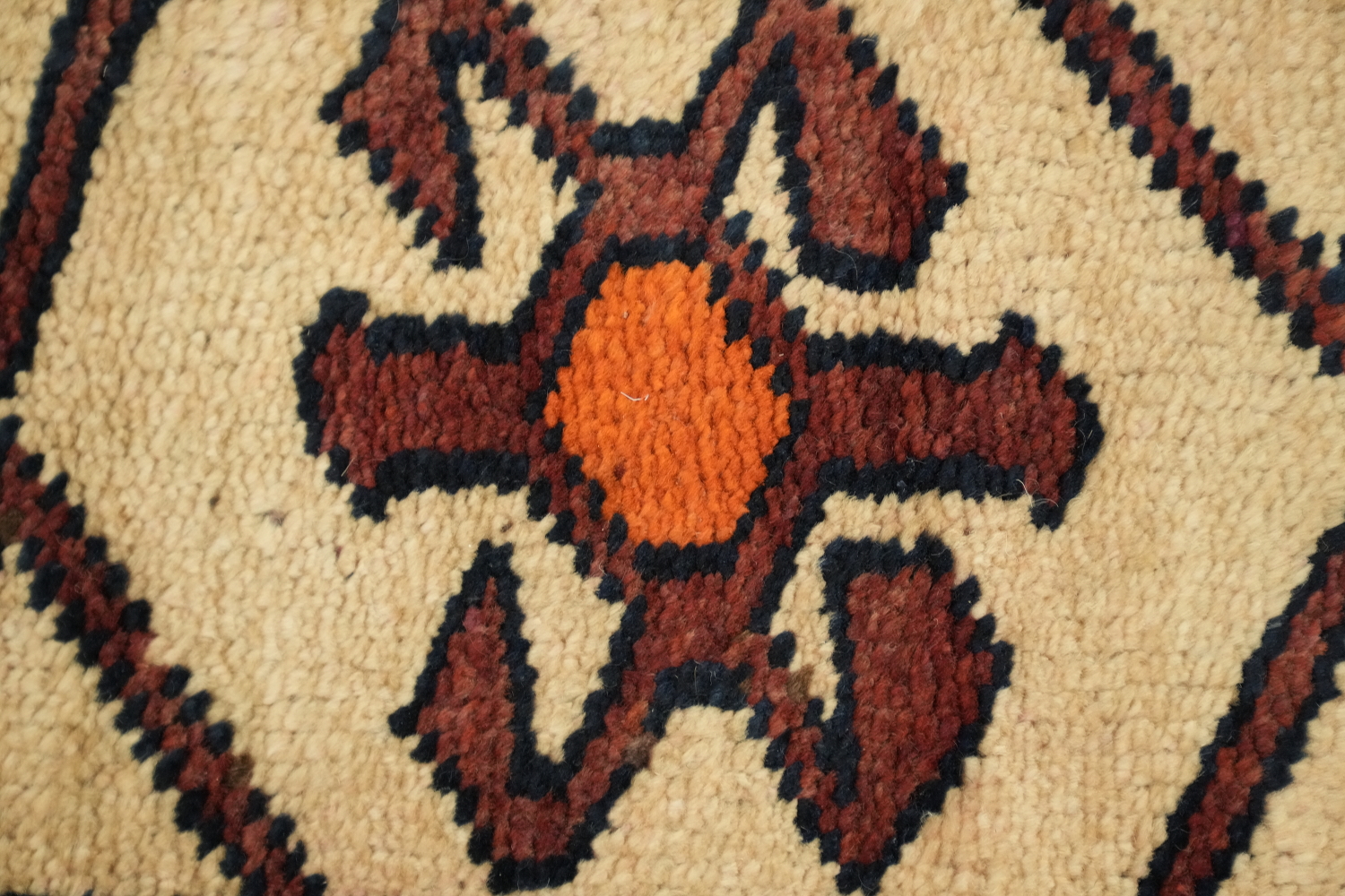 Geometric Red Lori Persian Runner Rug 5x12