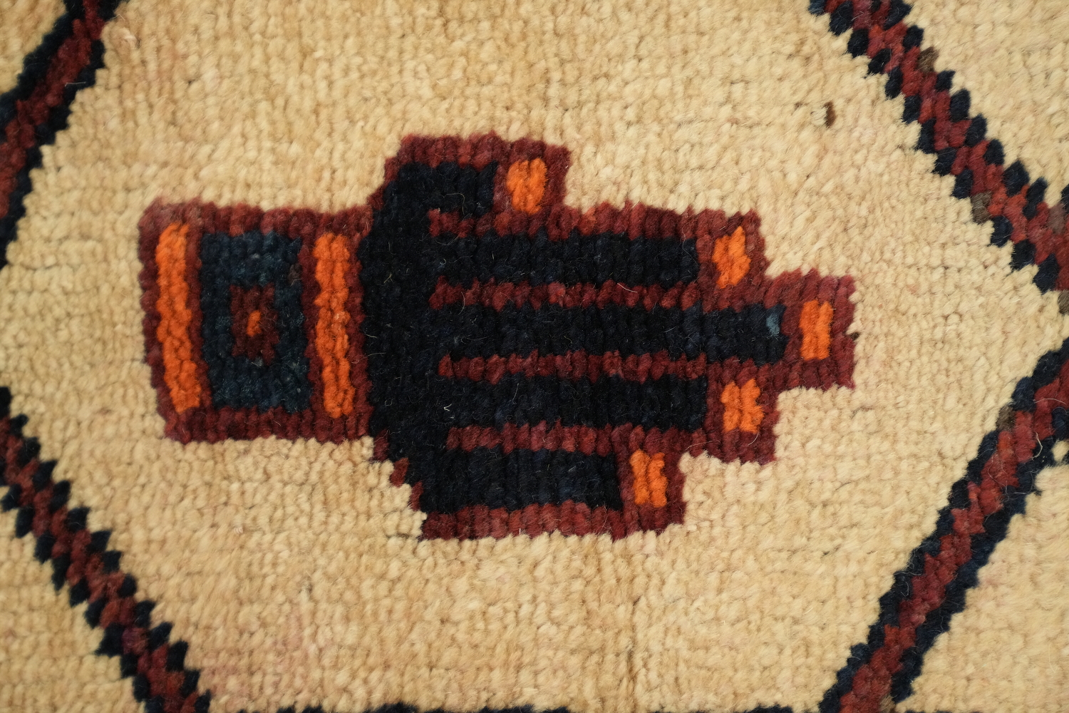Geometric Red Lori Persian Runner Rug 5x12