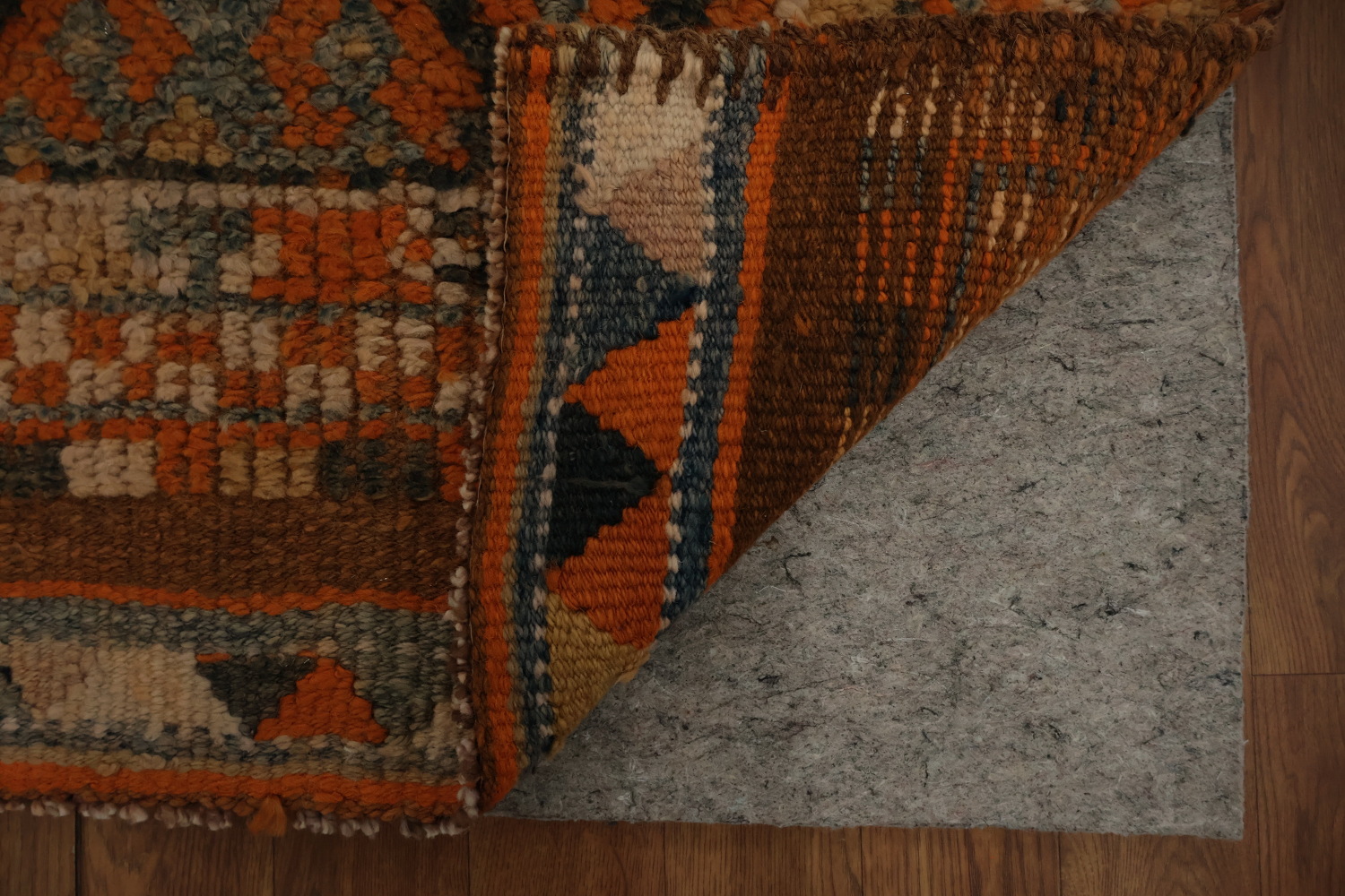 Vintage Geometric Moroccan Oriental Runner Rug 3x15