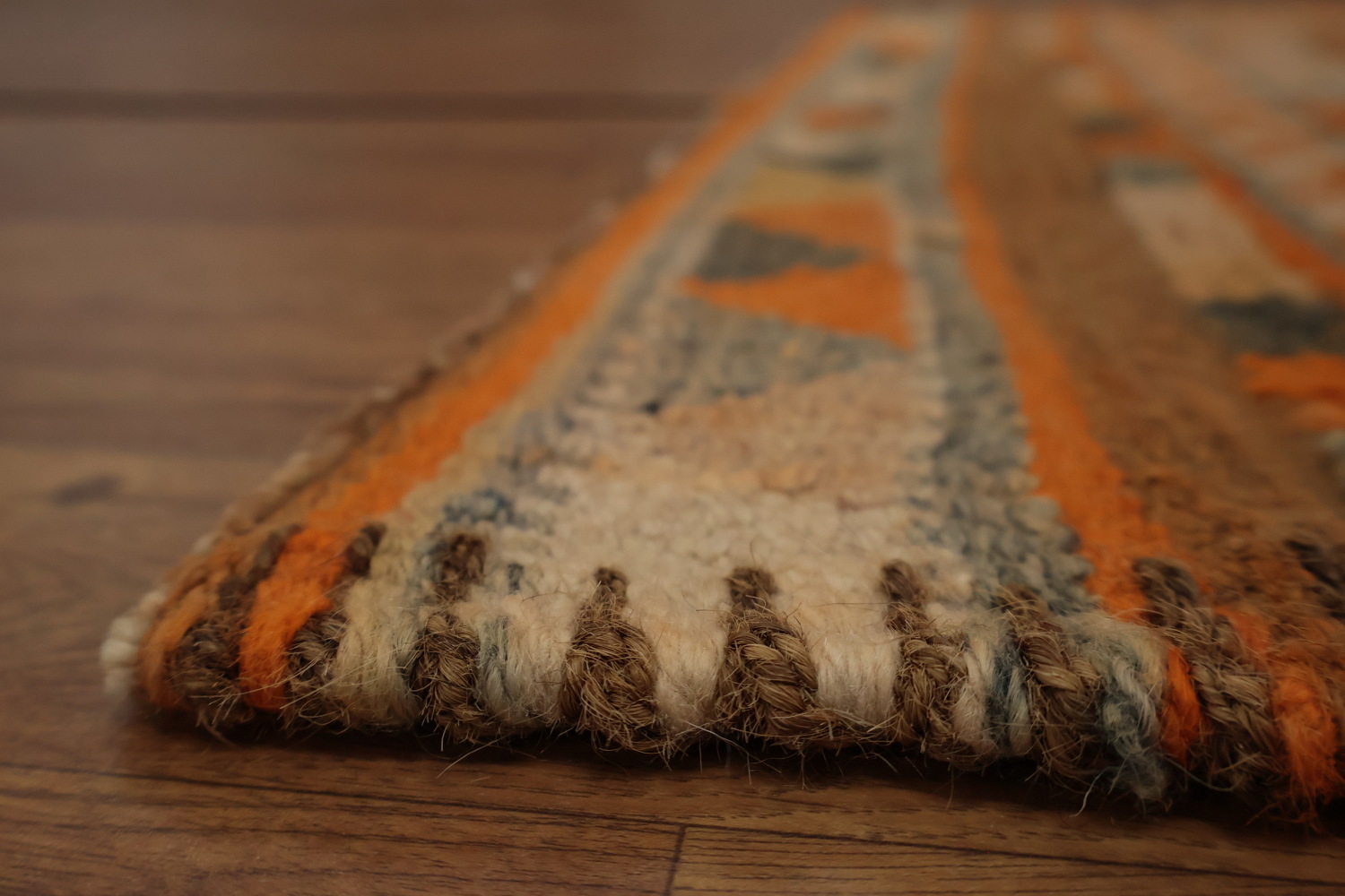 Vintage Geometric Moroccan Oriental Runner Rug 3x15