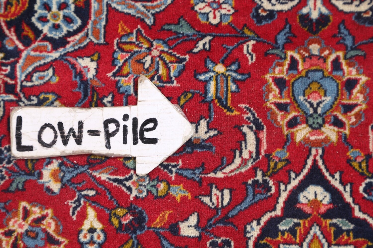 Set of 2 Floral Red Kashan Persian Area Rug 5x7