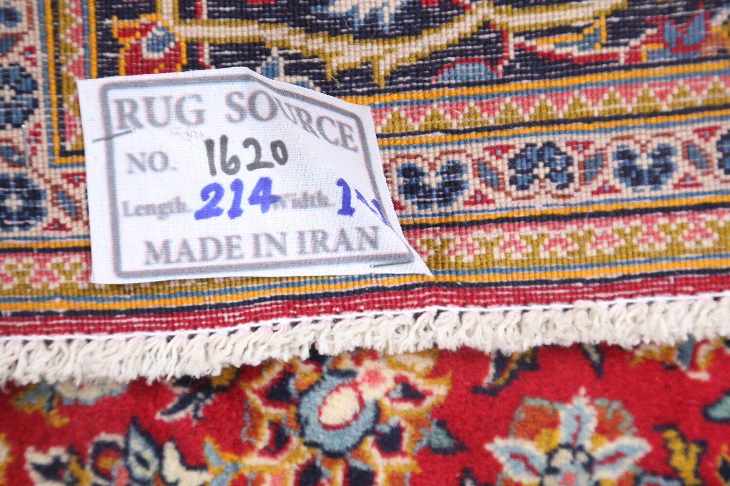 Set of 2 Floral Red Kashan Persian Area Rug 5x7