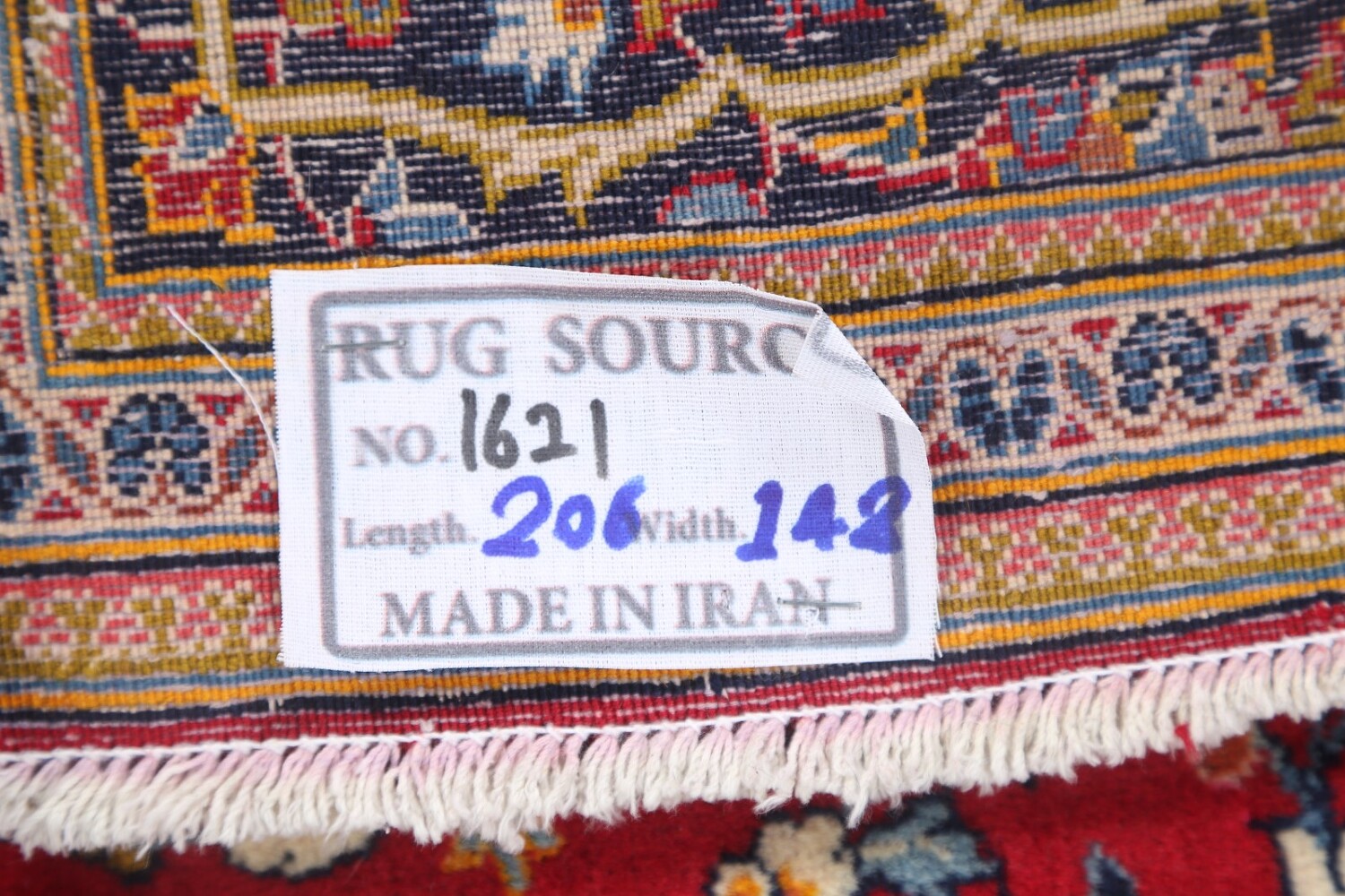 Set of 2 Floral Red Kashan Persian Area Rug 5x7