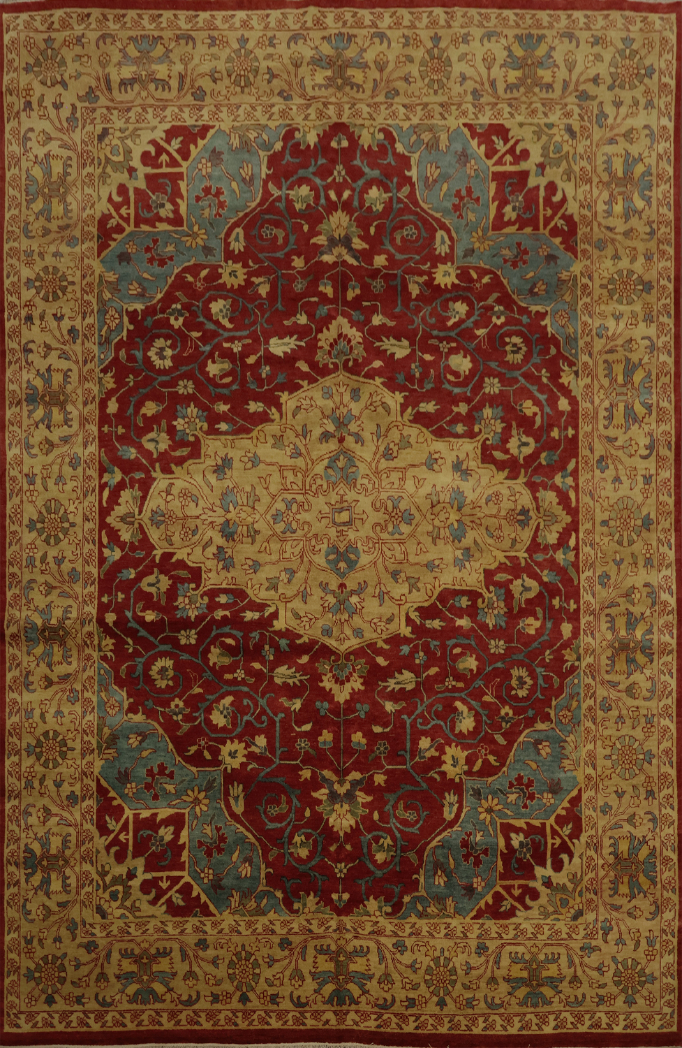 Classic Decorative Heriz Serapi Area Rug 8x10 with Timeless Design