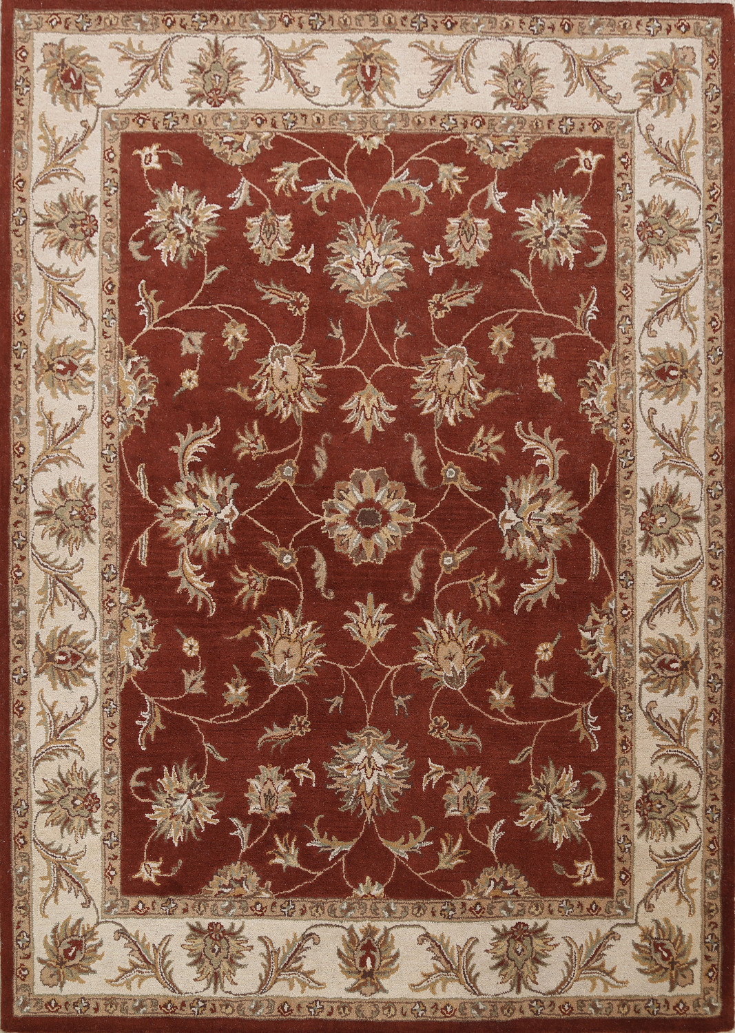 New 8x10 Traditional Oriental Area Rug - Cream Color, Perfect For Living Room, Bedroom & More 9 thumbnail image