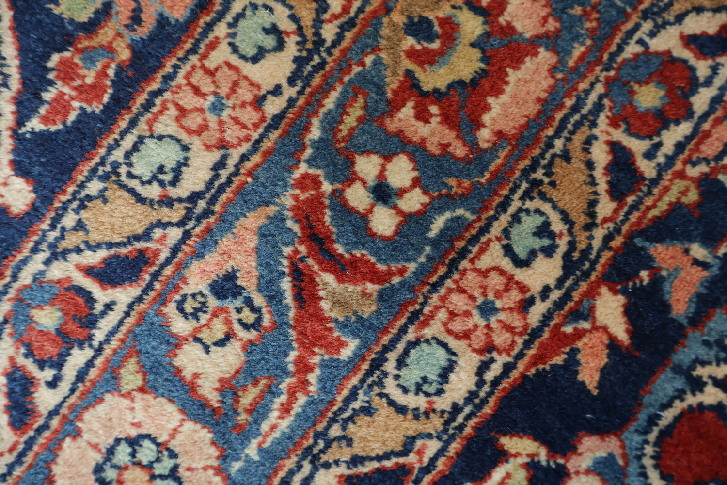 Handcrafted Luxury Kashan Dabir Vegetable Dye Persian Rug 11x14