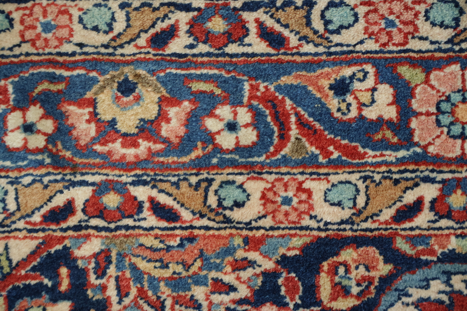 Handcrafted Luxury Kashan Dabir Vegetable Dye Persian Rug 11x14
