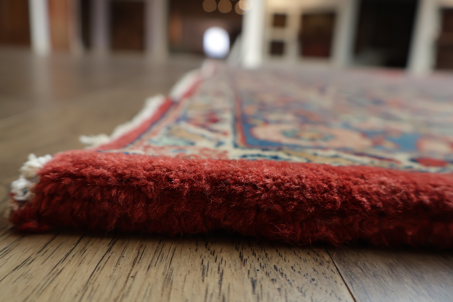 Handcrafted Luxury Kashan Dabir Vegetable Dye Persian Rug 11x14