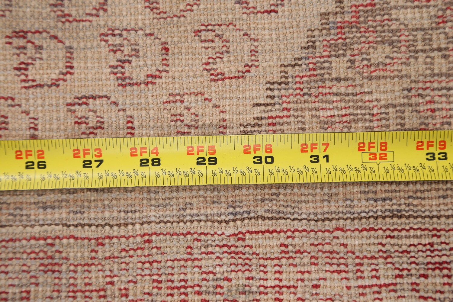 Antique Geometric Sarouk Persian Area Rug 4x6