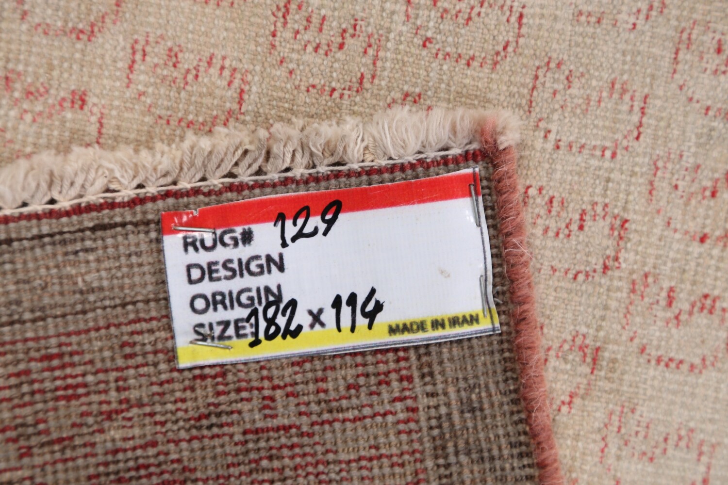 Antique Geometric Sarouk Persian Area Rug 4x6
