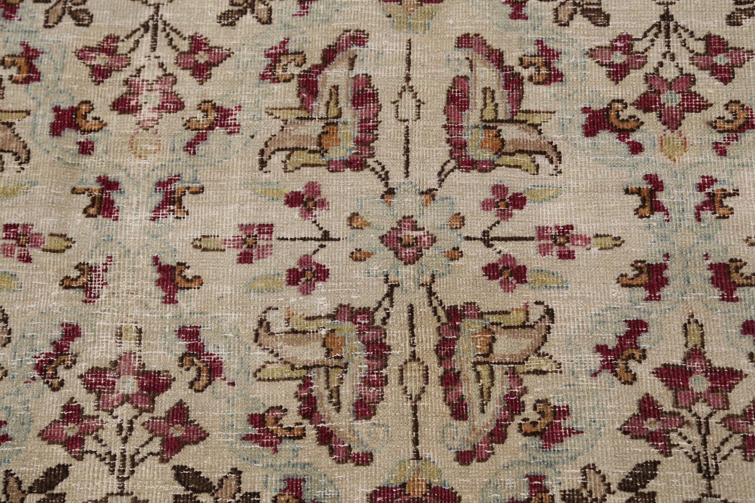 Antique Vegetable Dye Kerman Lavar Persian Area Rug 8x11