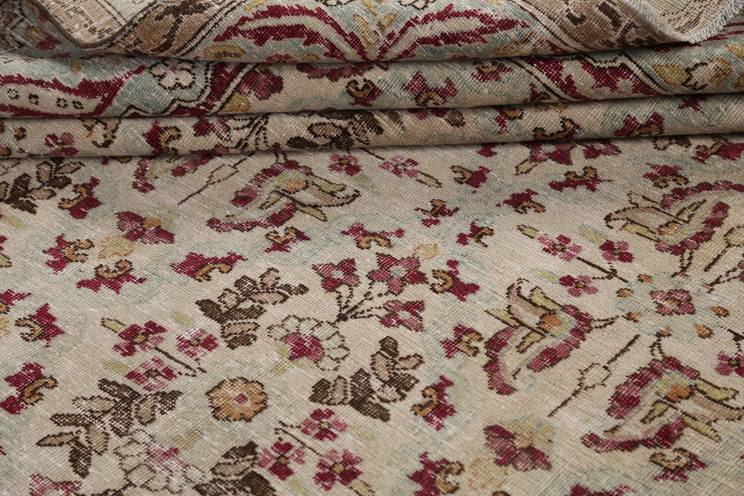 Antique Vegetable Dye Kerman Lavar Persian Area Rug 8x11