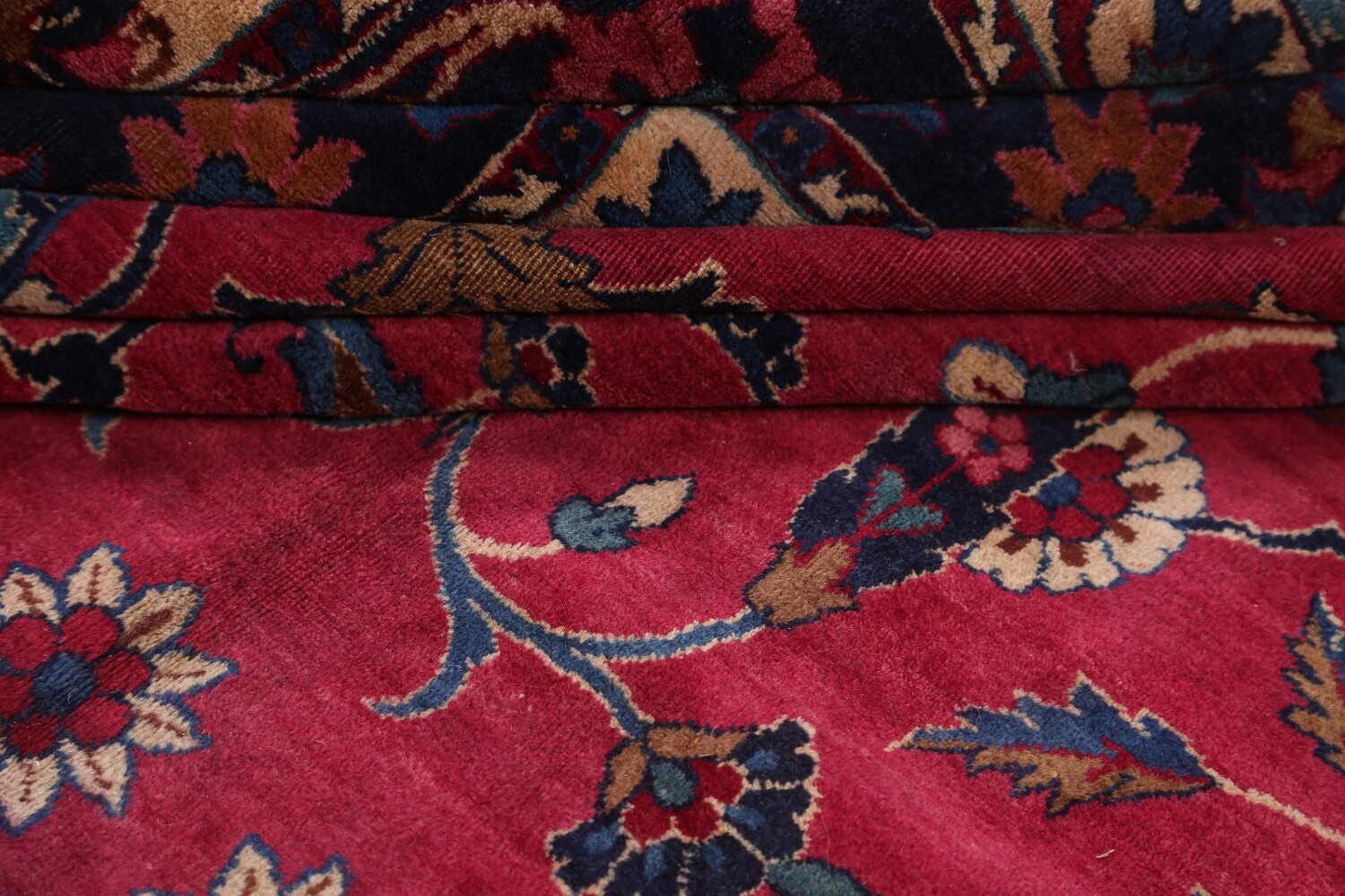 Pre-1900 Palace Size Antique Maroon 9x18 Kerman Lavar Persian Area Rug