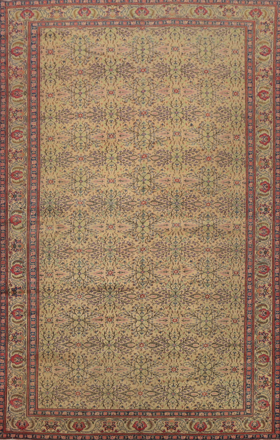 Antique Sivas 100% Vegetable Dye Area Rug 6x10