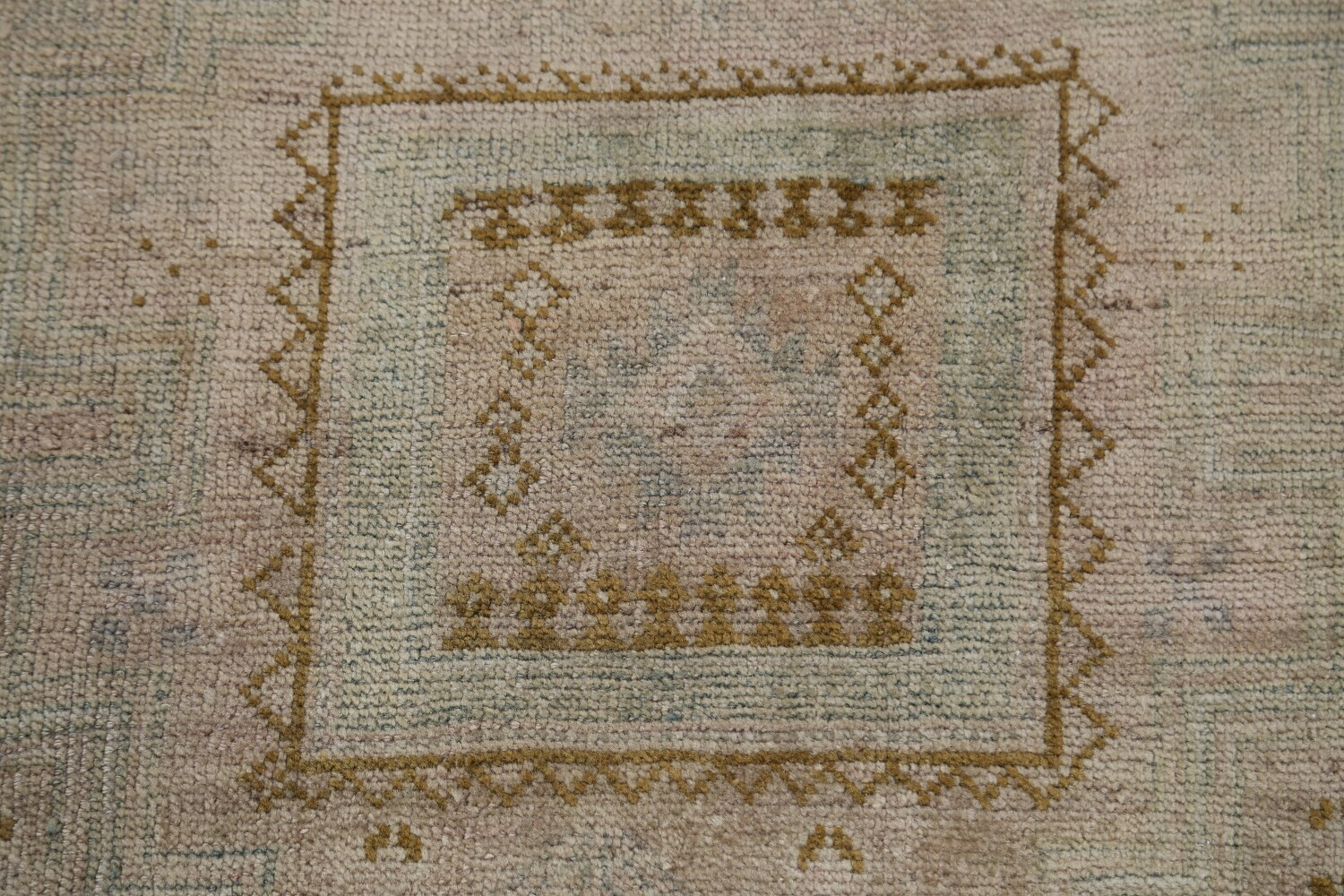 Antique Geometric Kazak Vegetable Dye Russian Area Rug 5x12