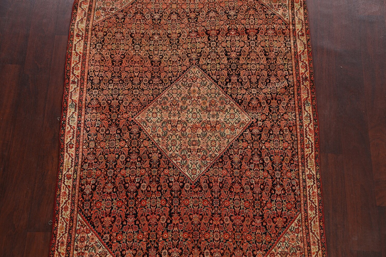 Pre-1900 Antique Sarouk Farahan Persian Area Rug 4x7