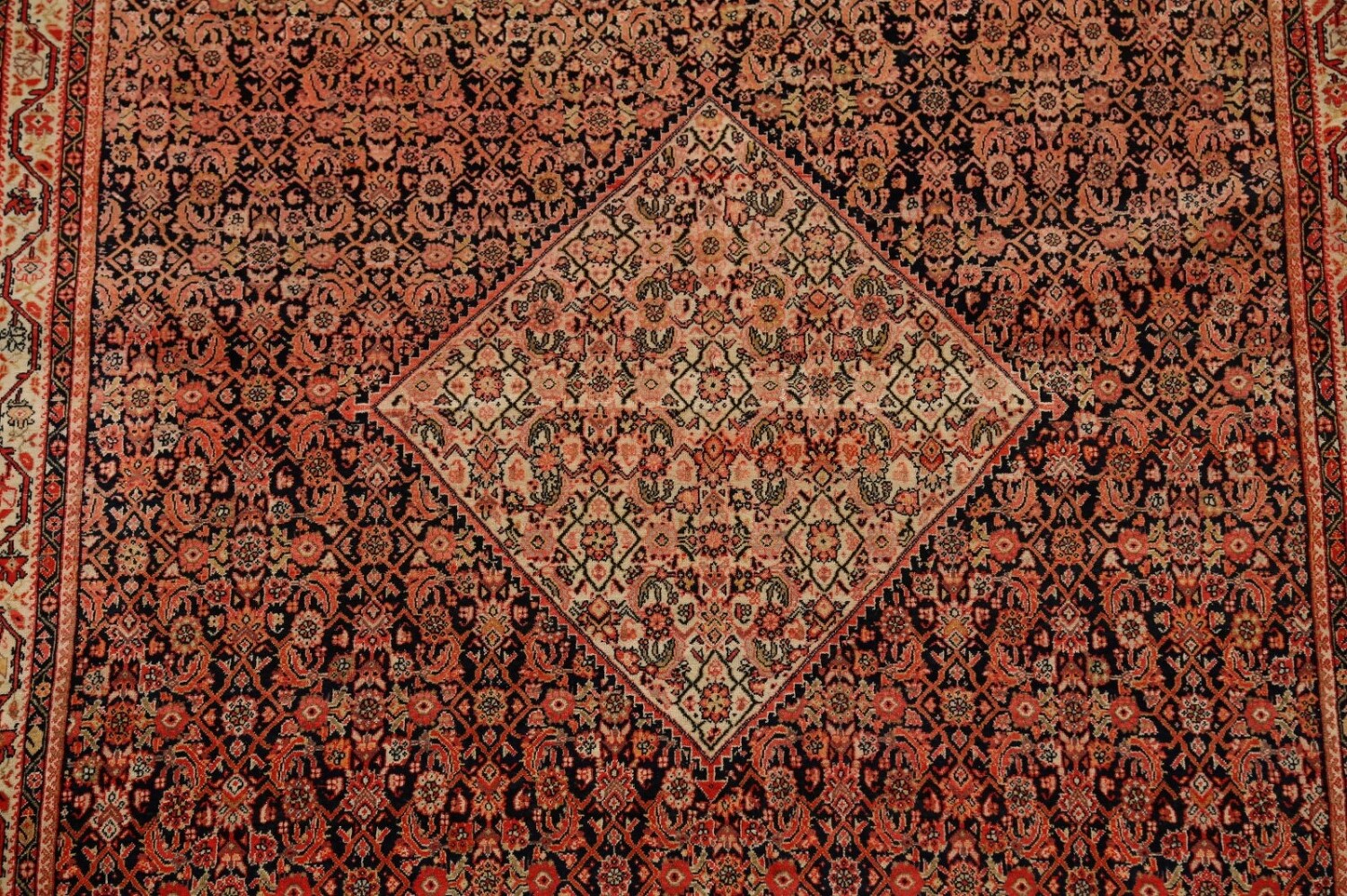 Pre-1900 Antique Sarouk Farahan Persian Area Rug 4x7