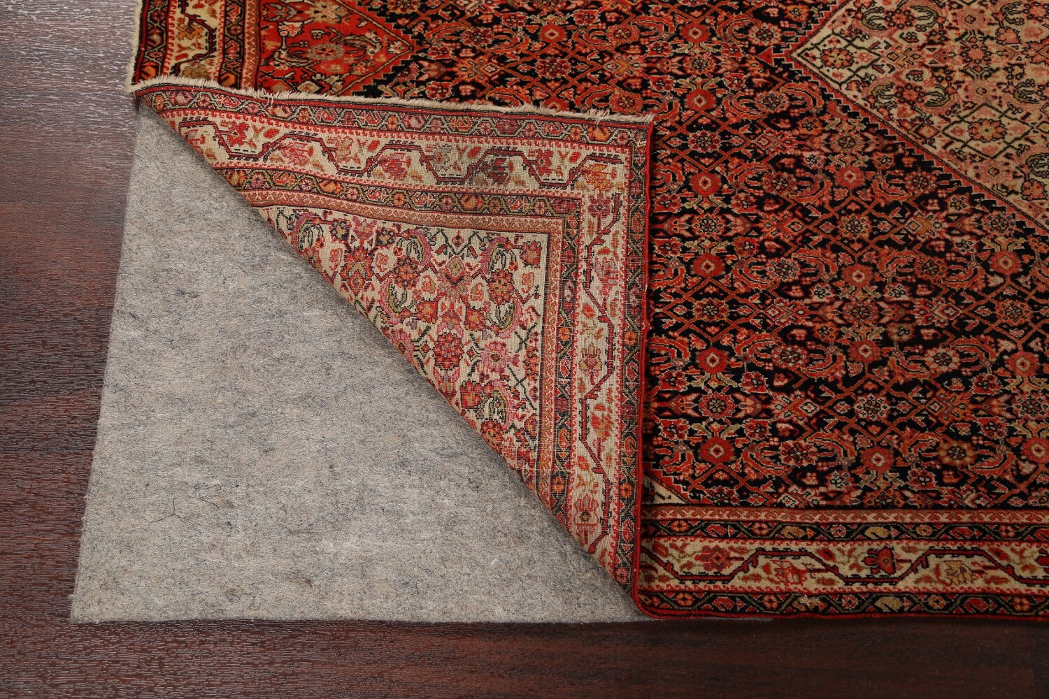 Pre-1900 Antique Sarouk Farahan Persian Area Rug 4x7