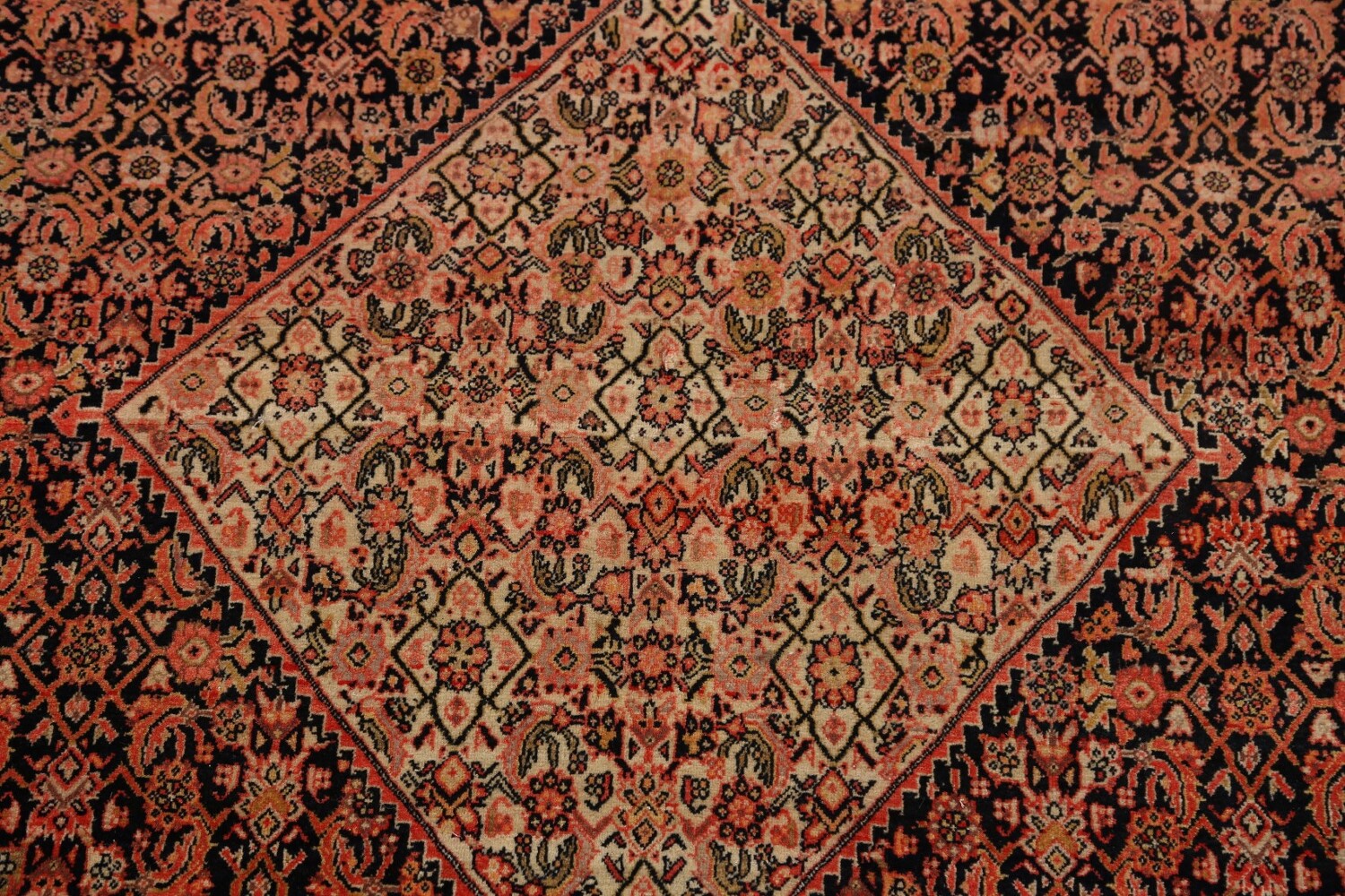 Pre-1900 Antique Sarouk Farahan Persian Area Rug 4x7