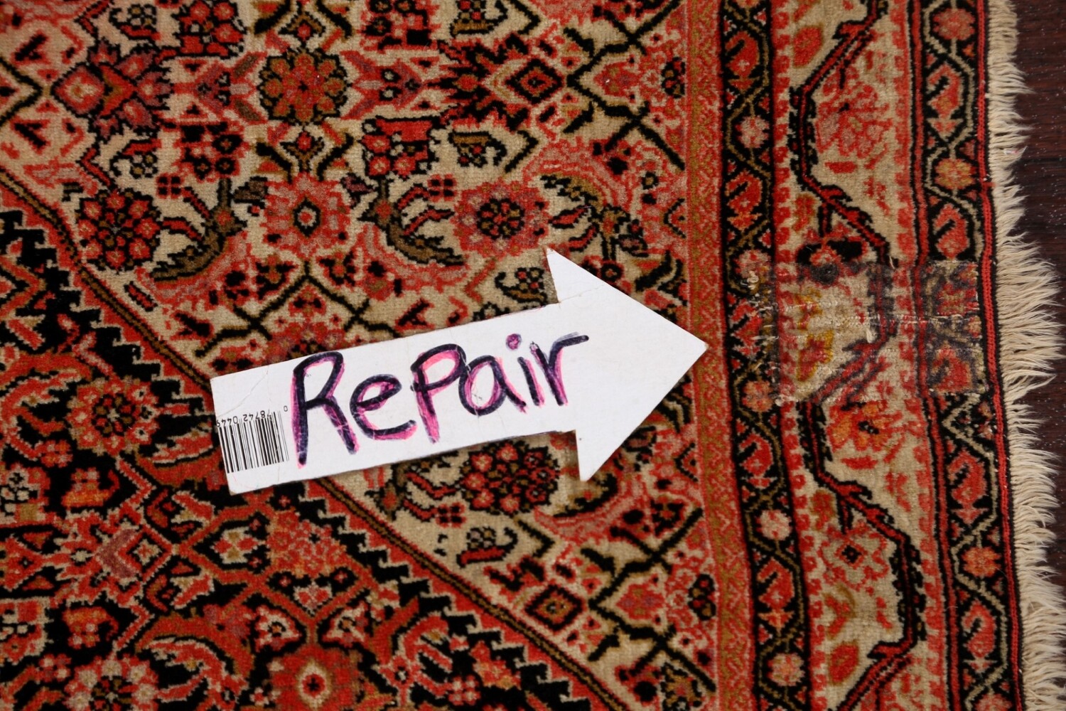 Pre-1900 Antique Sarouk Farahan Persian Area Rug 4x7