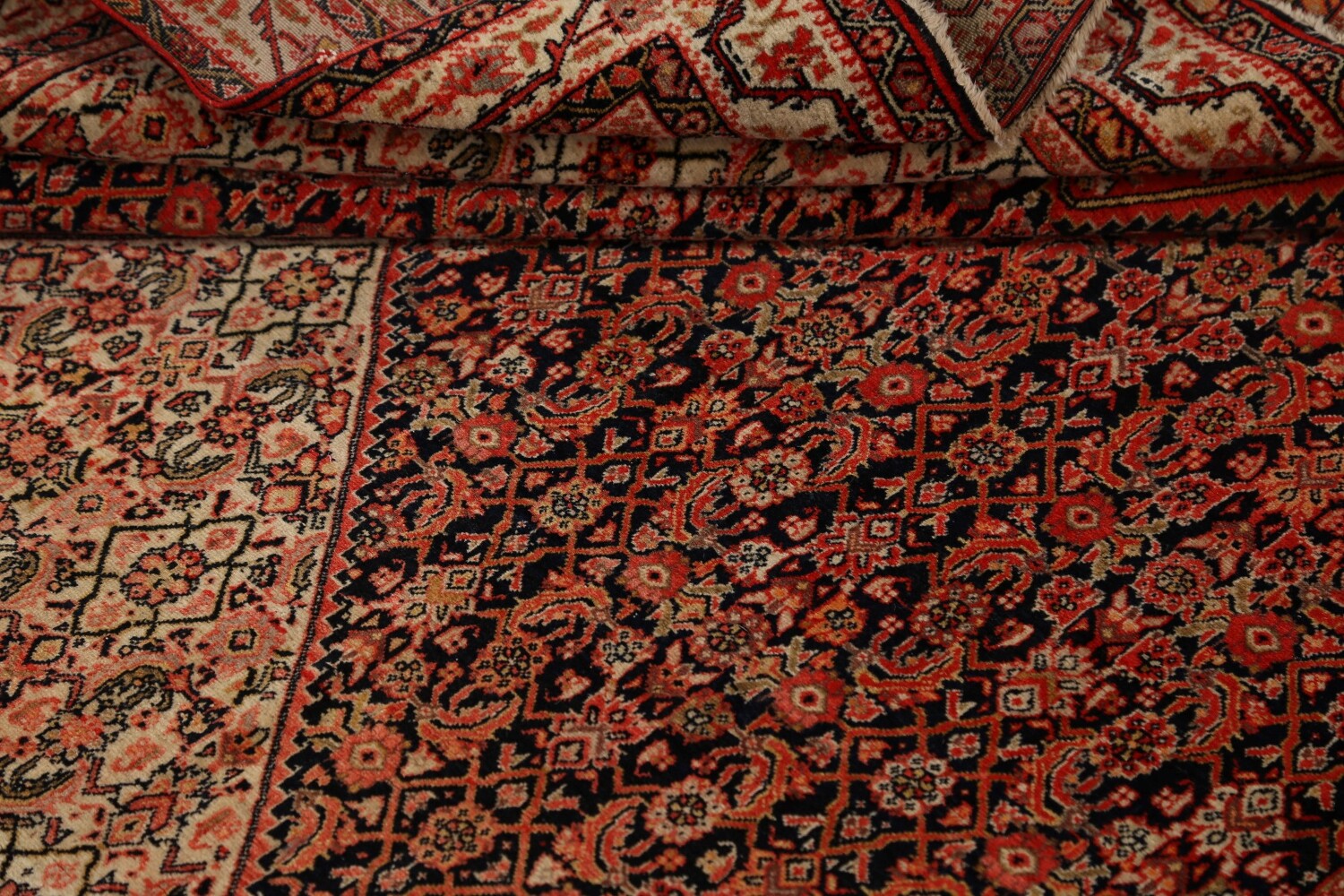 Pre-1900 Antique Sarouk Farahan Persian Area Rug 4x7