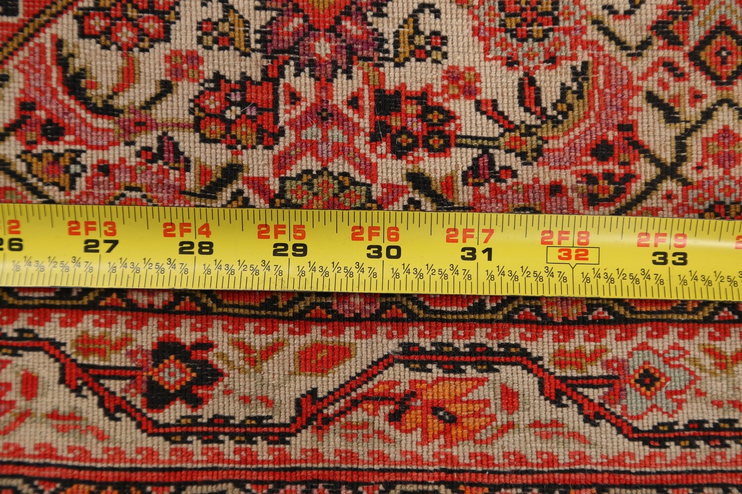 Pre-1900 Antique Sarouk Farahan Persian Area Rug 4x7
